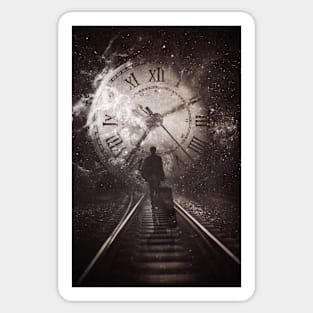 The Time Traveller Sticker
